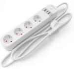 TESLA 4 Plug + 3 USB 2 m Switch (TSL-SPL-SPS300)