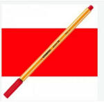 STABILO Tűfilc 0, 4mm - Stabilo Point 88 - Red (4006381105262)