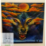 Számfestő 40X30 Cm, Színpompás "The Wolf'S Anger" Keret Nélküli (K52657-32433)