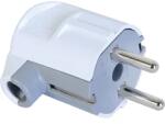 Anco 321726 16A 250V fehér földelt dugó vezeték védővel oldalsó bevezetéssel (321726) - bestbyte