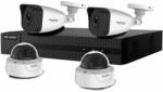 HikVision Sistem supraveghere IP mixt basic Hikvision Hiwatch HW-IP-4MXTIR30-4MP, 4 camere, 4 MP, IR 30 m, 2.8 mm, PoE (HW-IP-4MXTIR30-4MP)