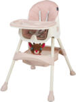 Juju Scaun de masa 2 in 1 Juju Eat&Smile, Pink (JU1027-Pink) Scaun de masa bebelusi, inaltator