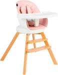 Juju Scaun de masa 3 in 1 Juju Eat&Twist, Roz (JU1021-Pink) - toysforkids Scaun de masa bebelusi, inaltator