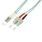 LogiLink Fiber duplex patch kábel OM3 50/125 LC-SC 2m aqua (FP3LS02)