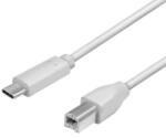 LogiLink CU0160 Type-C apa - USB-B apa kábel szürke 1m