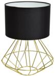 MILAGRO Textil asztali lámpa fekete színben (Lupo) (MLP6272)