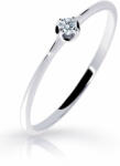 Cutie Diamonds Gyengéd fehér arany gyűrű gyémánttal DZ6729-2931-00-X-2 58 mm