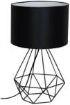 MILAGRO Textil asztali lámpa fekete színben (Basket) (MLP7201)