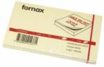 Fornax Bloc de notițe autocolante, 75x125mm, 100 de foi, fornax, galben (SA-FOR0002)
