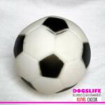  Dogs Life Kutyajáték színes sípoló foci-mintás labda kb 8cm-es - (KC612682)