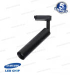 V-TAC SKU-366 LED track light sines lámpa fekete15W 4000K 1600lm Samsung Chip 5 év garancia (366)