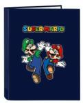 Super Mario Biblioraft Super Mario 26.5 x 33 x 4 cm Bleumarin A4