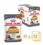 Royal Canin Hair & Skin Care - Szószos nedves táp felnőtt macskák részére a szebb szőrzetért és az egészséges bőrért (48 x 85 g) 4.08 kg