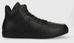 Trussardi sneakers din piele Perlite Basket High culoarea negru 9BYY-OBM10A_99X