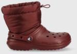 Crocs cizme de iarna Classic Lined Neo Puff Boot culoarea bordo 9BYY-OBD1E1_83X