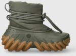 Crocs cizme de iarna Echo Boot culoarea verde, 208716 9BYX-OBD32U_97X