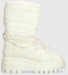 Calvin Klein Jeans cizme de iarna FLATFORM SNOW BOOT NYLON WN culoarea bej, YW0YW01146 9BYX-OBD395_01X