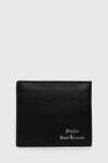 Ralph Lauren portofel de piele bărbați, culoarea negru 405803865 9BYX-PFM05M_99X