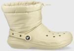 Crocs cizme de iarna Classic Lined Neo Puff Boot culoarea bej 9BYY-OBD1DZ_02X