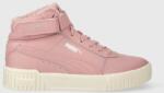 PUMA sneakers pentru copii Carina 2.0 Mid WTR Jr culoarea roz 9BYX-OBK0Z1_30X
