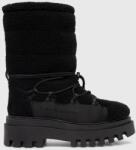 Calvin Klein Jeans cizme de iarna FLATFORM SNOW BOOT SHERPA WN culoarea negru, YW0YW01195 9BYX-OBD398_99X
