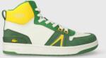 Lacoste sneakers din piele L001 Leather Colorblock High-Top culoarea verde, 45SMA0027 9BYX-OBM2KI_77X
