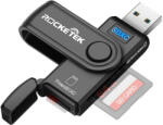 ROCKETEK USB 3.0 SD MicroSD TF kártyaolvasó és író adapter - CR5 (RT-CR5)