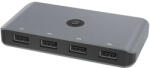 Rocketek 8in1 USB 3.0- 4+4x USB-A HUB Dokkoló Állomás (RT-HC406)