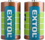 Extol Elem 1, 5V C (LR14), alkáli, 2 db bliszteren (hosszú élettartam) (42014)