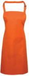 Premier Workwear Kantáros konyhai kötény zsebbel - Narancssárga (PR154-1000143226)