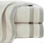 Eurofirany Riki csíkos pamut törölköző Bézs 50x90 cm