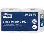 Tork általános tekercses kéztörlő papír, kombi W1/W2 2 rétegű, fehér, 2x264m SCA509253
