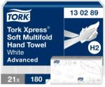 Tork Advanced Xpress Multifod hajtogatott kéztörlő, soft H2 2 rétegű, fehér, 21x180lap SCA130289