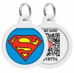 WauDog Smart ID QR - biléta ("Superman" minta, QR kód) - Ø25mm