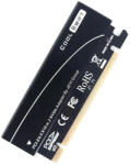 Basekit Adaptor SSD M. 2 NVMe la PCI-E 4.0 X16, Basekit, Radiator Racire SSD, Aluminiu (TD-UP-SK1)