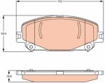 TRW set placute frana, frana disc TRW GDB2268 - centralcar