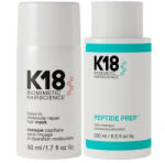  Pachet Sampon detoxifiant Peptide Prep Detox, 250 ml + Masca reparatoare pentru par Leave In, 50 ml, K18