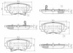 NIPPARTS N3613027 Set placute frana, frana disc