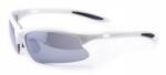 BikeFun - ochelari de soare Vector - rama alba #2 lentile fumurii, flash mirror C3 (9629-WH)
