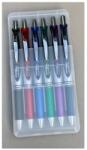 Pentel Írószertartó asztali műanyag 6db-os készlet BL77 toll, Pentel 6 klf. szín (42779) - irodaitermekek