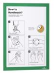 Durable Infókeret A4, XXL csomag, 10 db/doboz, Durable Duraframe® zöld (488205) - irodaitermekek