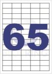 Bluering Etikett címke, 38, 1x21, 2mm, 100 lap, 65 címke/lap Bluering® (BRET134) - irodaitermekek
