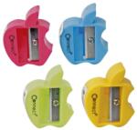 Connect Hegyező 1 lyukú műanyag Connect alma alakú, különféle színek (C-105838) - irodaitermekek