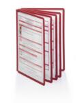 Durable Bemutatótábla panel, A4, 5 db/csomag, Durable Sherpa piros (560603) - irodaitermekek