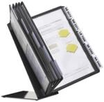 Durable Bemutatótábla tartó, 10 panelhez Vario asztali, A4, fekete (557001) - irodaitermekek