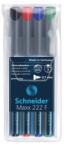 Schneider Alkoholos marker OHP 0, 7mm tűhegyű Schneider Maxx 222 F 4 klf. szín (112294) - irodaitermekek