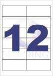  Etikett címke, 97x42, 4mm, 100 lap, 12 címke/lap (10281) - irodaitermekek
