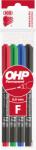 ICO Alkoholos marker készlet, F, OHP Ico, 4 klf. szín (9070024000) - irodaitermekek