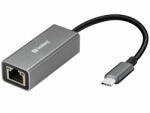 Sandberg USB-C -> Gigabit Network, (ezüst, RJ45 kimenet), adapter (136-04)