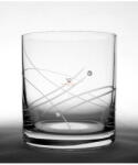 D&D Kristály pohár swarovski dísszel whisky 280ml átlátszó 6 db-os Luxury (8588006068276)